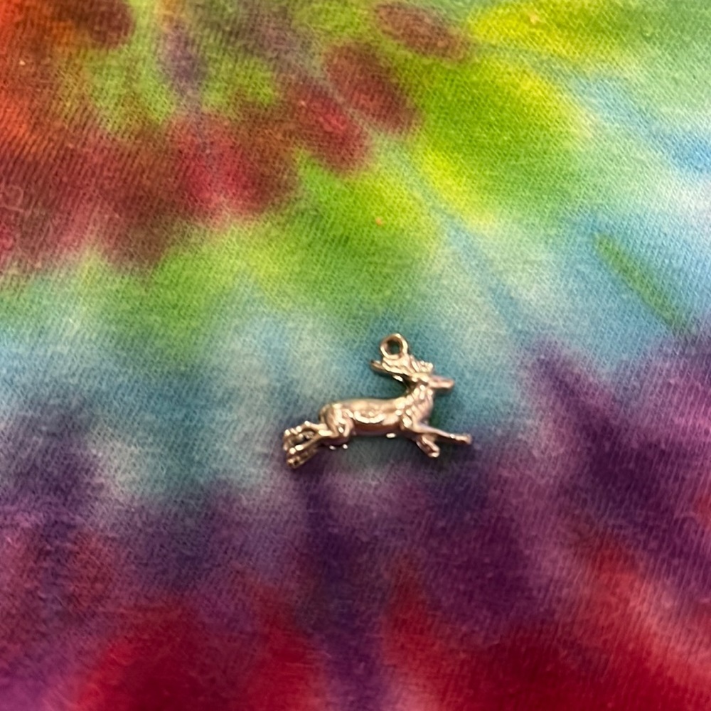 Reindeer Sterling Silver Charm